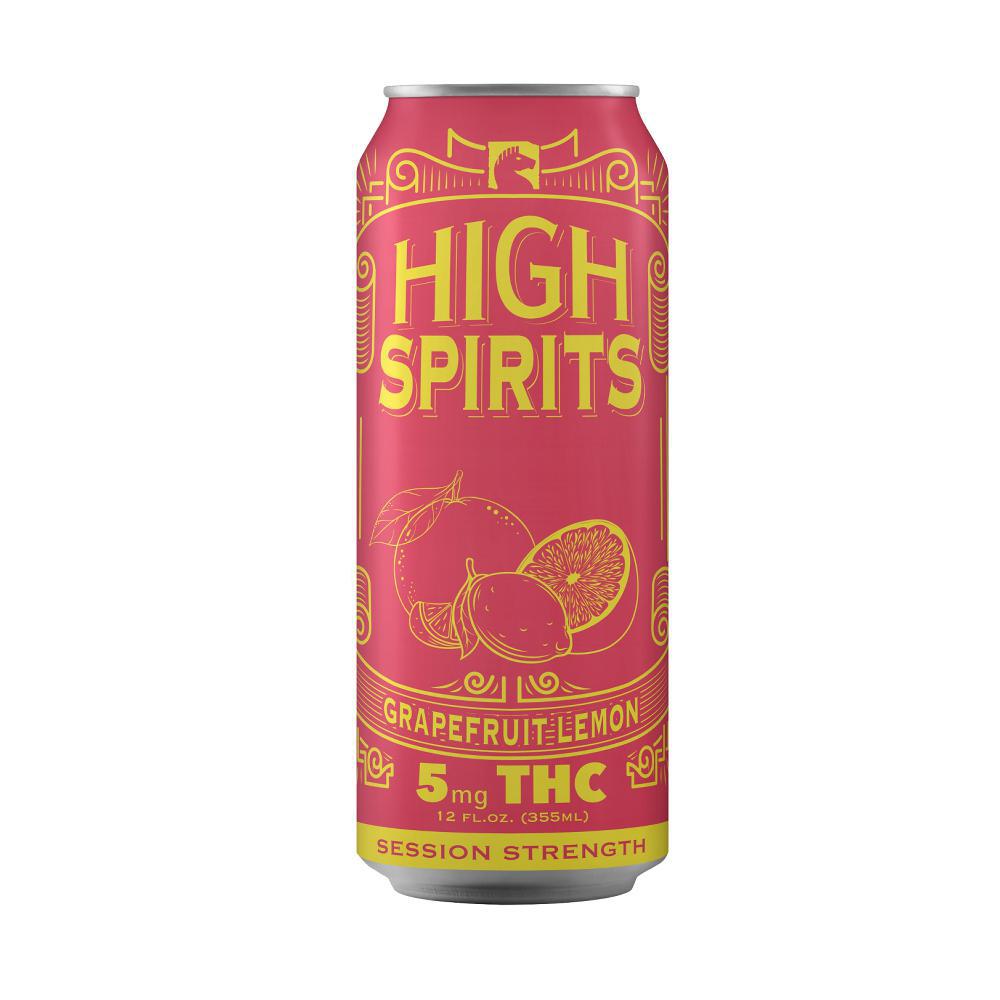 High Spirits Grapefruit Lemon THC Seltzer (5mg Can)