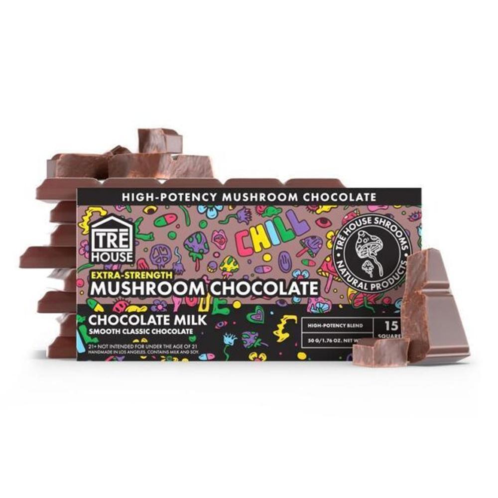 TRE House Extra Strength Mushroom Chocolate | 50% Stronger Bar  Ethereal  Gold Dispensary