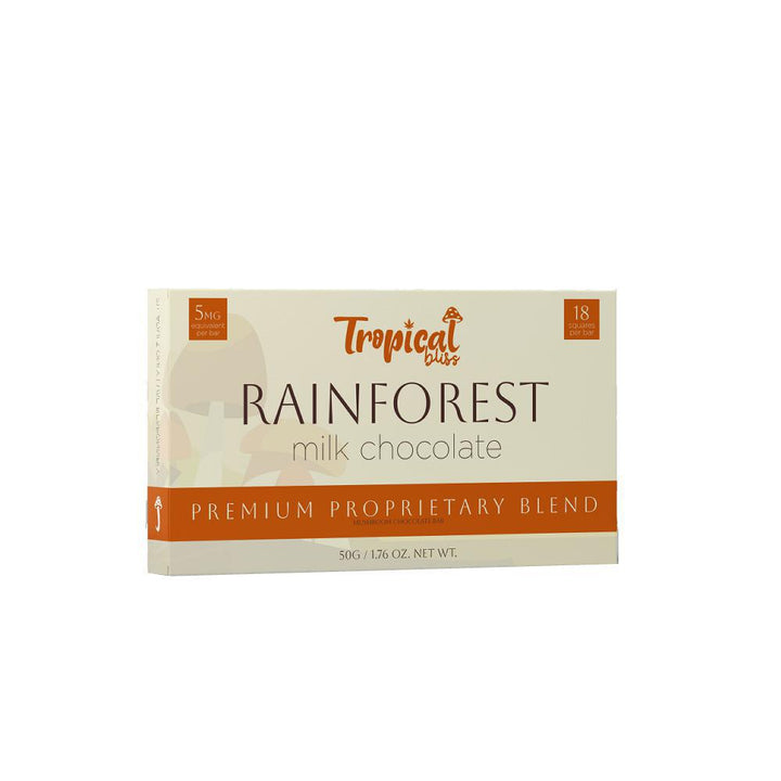 Tropical Bliss Rainforest Milk Chocolate Mushroom Bar