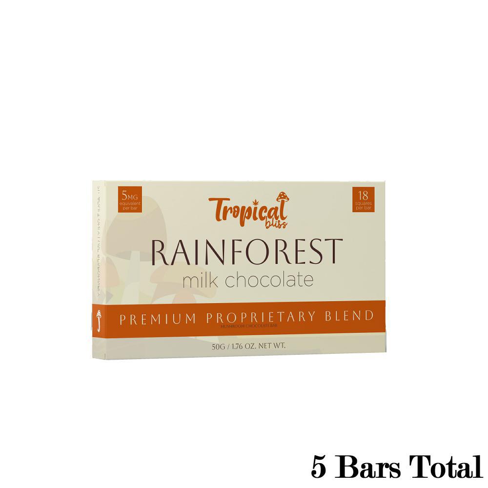 Tropical Bliss Rainforest Milk Chocolate Mushroom Bar