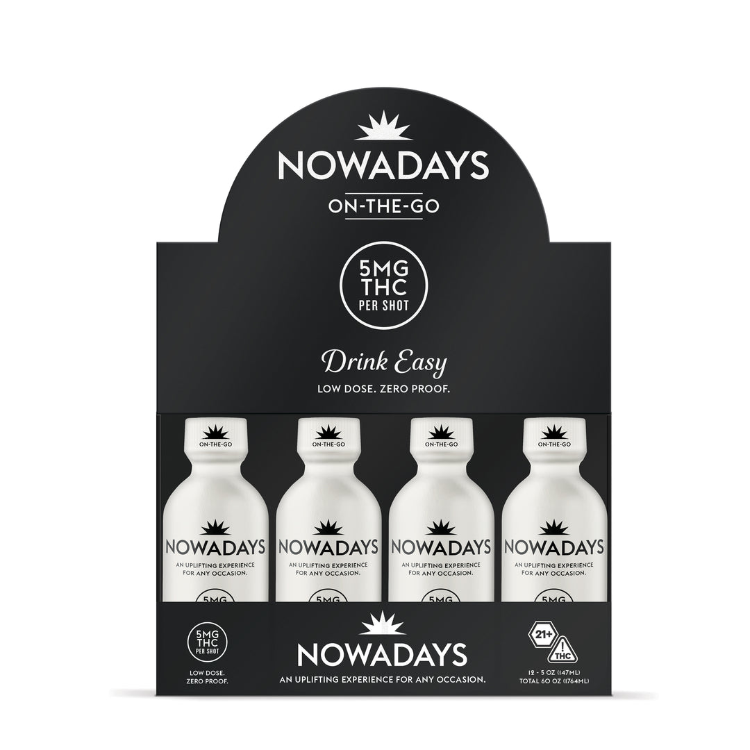 12 Pack of Nowadays Shot, 5mg of THC per Bottle