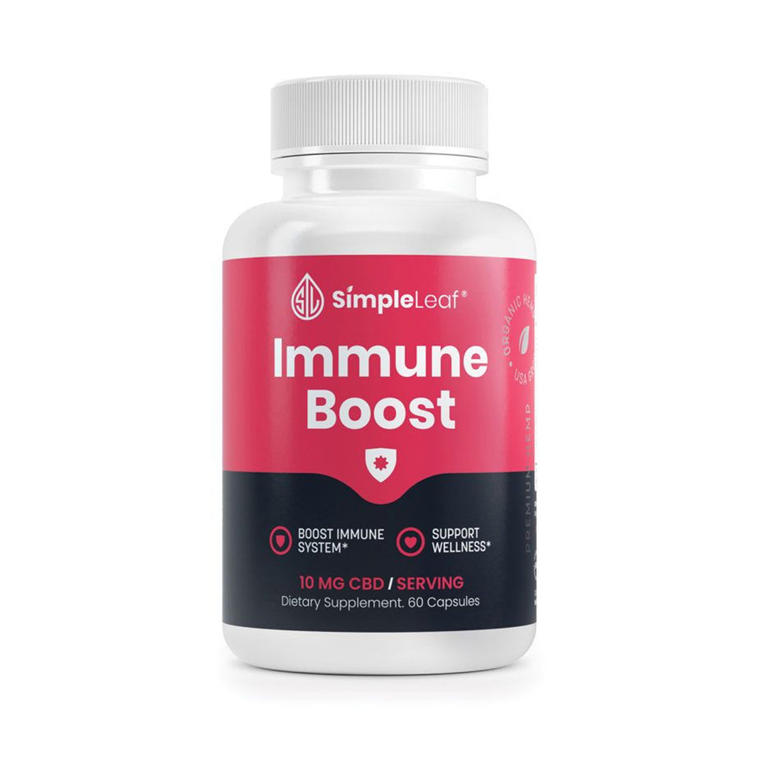 Simple Leaf CBD Immune Boost Capsule - Ethereal Gold Dispensary