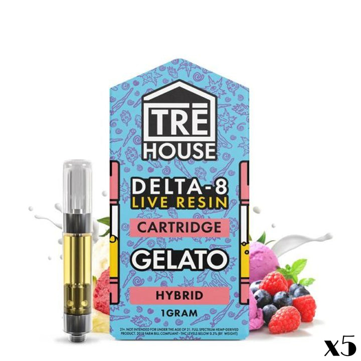 TRE House 1 Gram Delta-8 Live Resin Vape Cartridge - Ethereal Gold Dispensary
