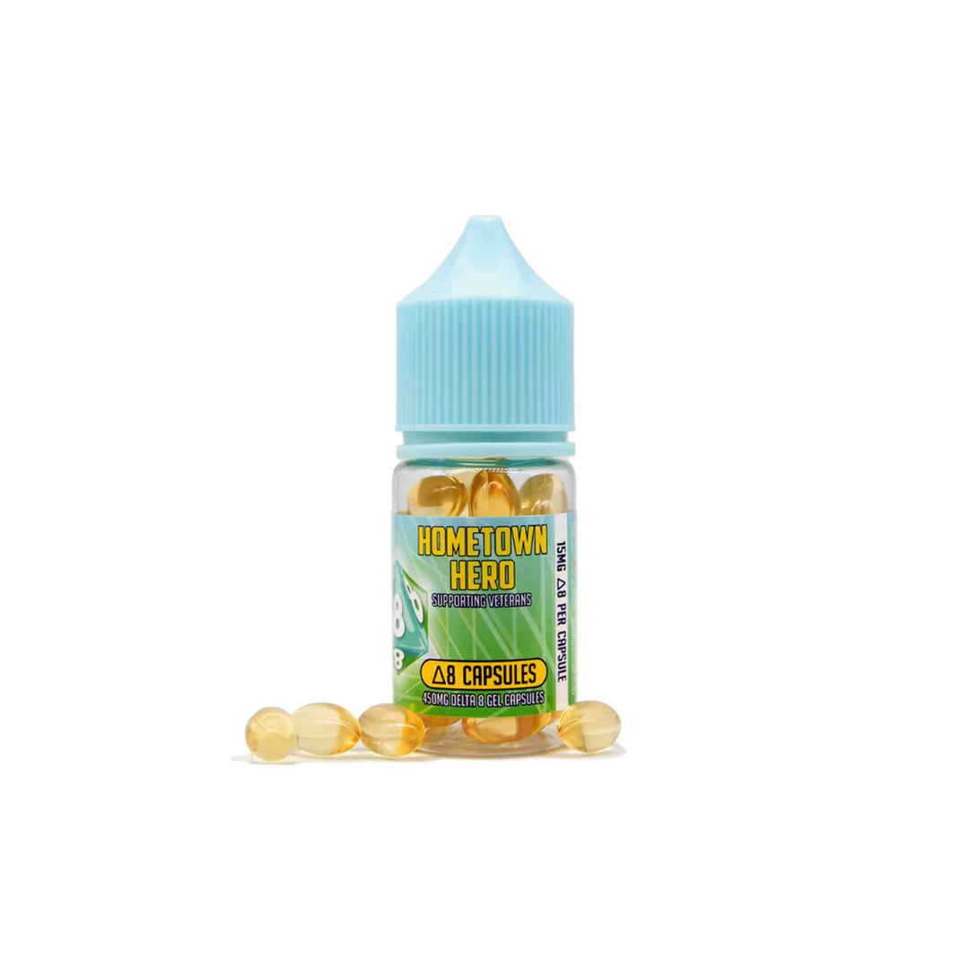 Hometown Delta-8 Capsules - Ethereal Gold Dispensary
