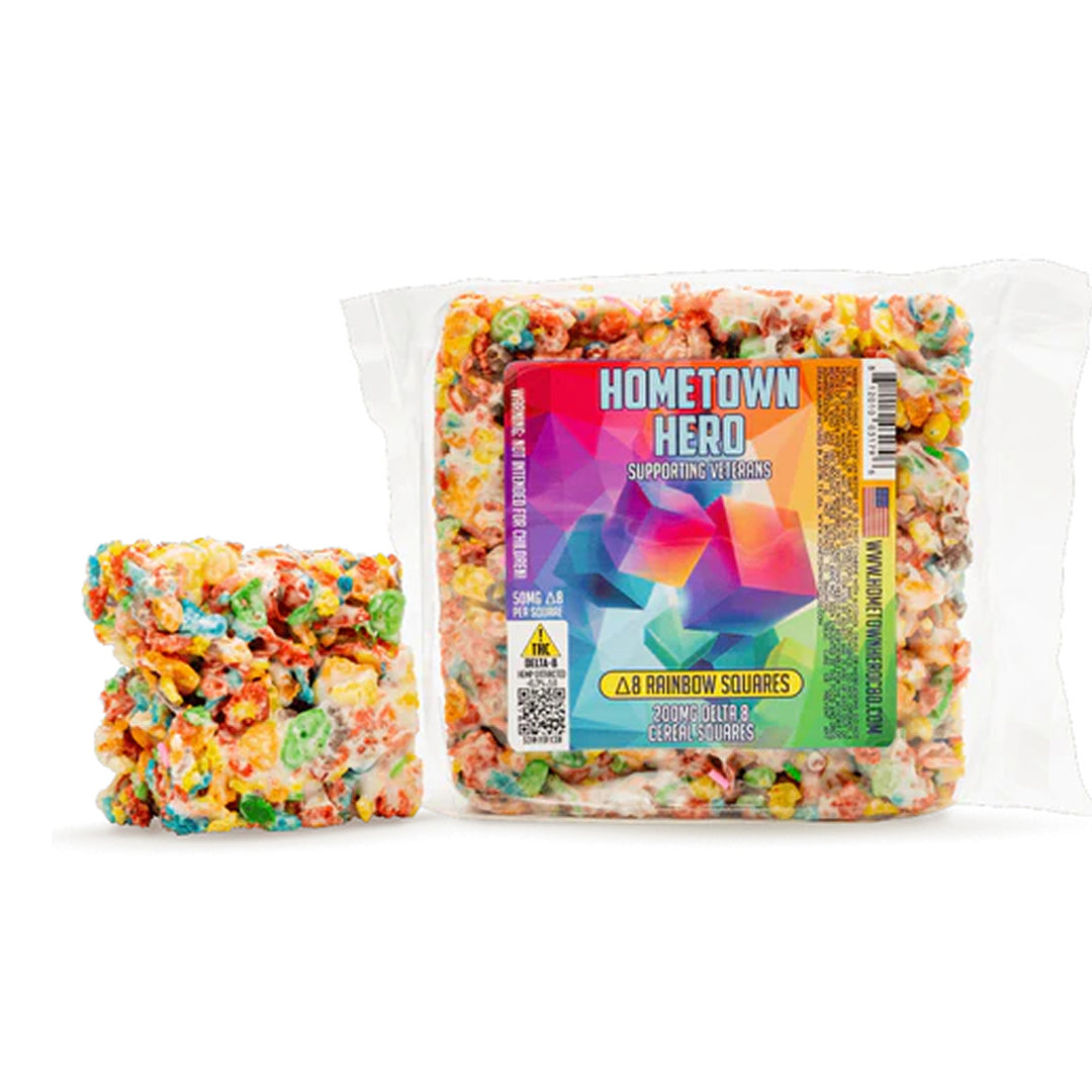 Hometown Hero Delta-8 Rainbow Squares - Ethereal Gold Dispensary