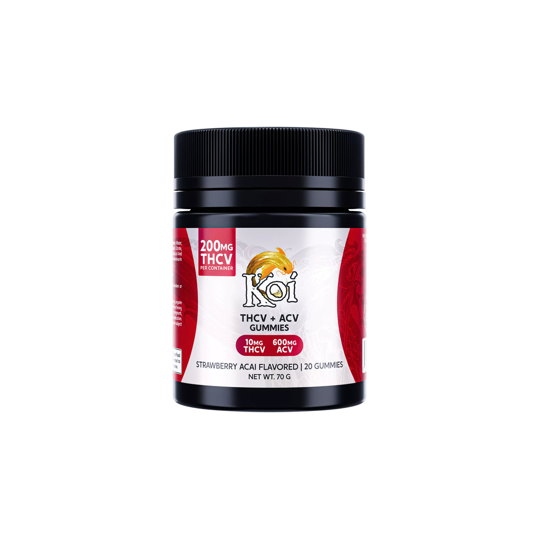 Koi Strawberry Acai THCV + ACV Gummies - Ethereal Gold Dispensary