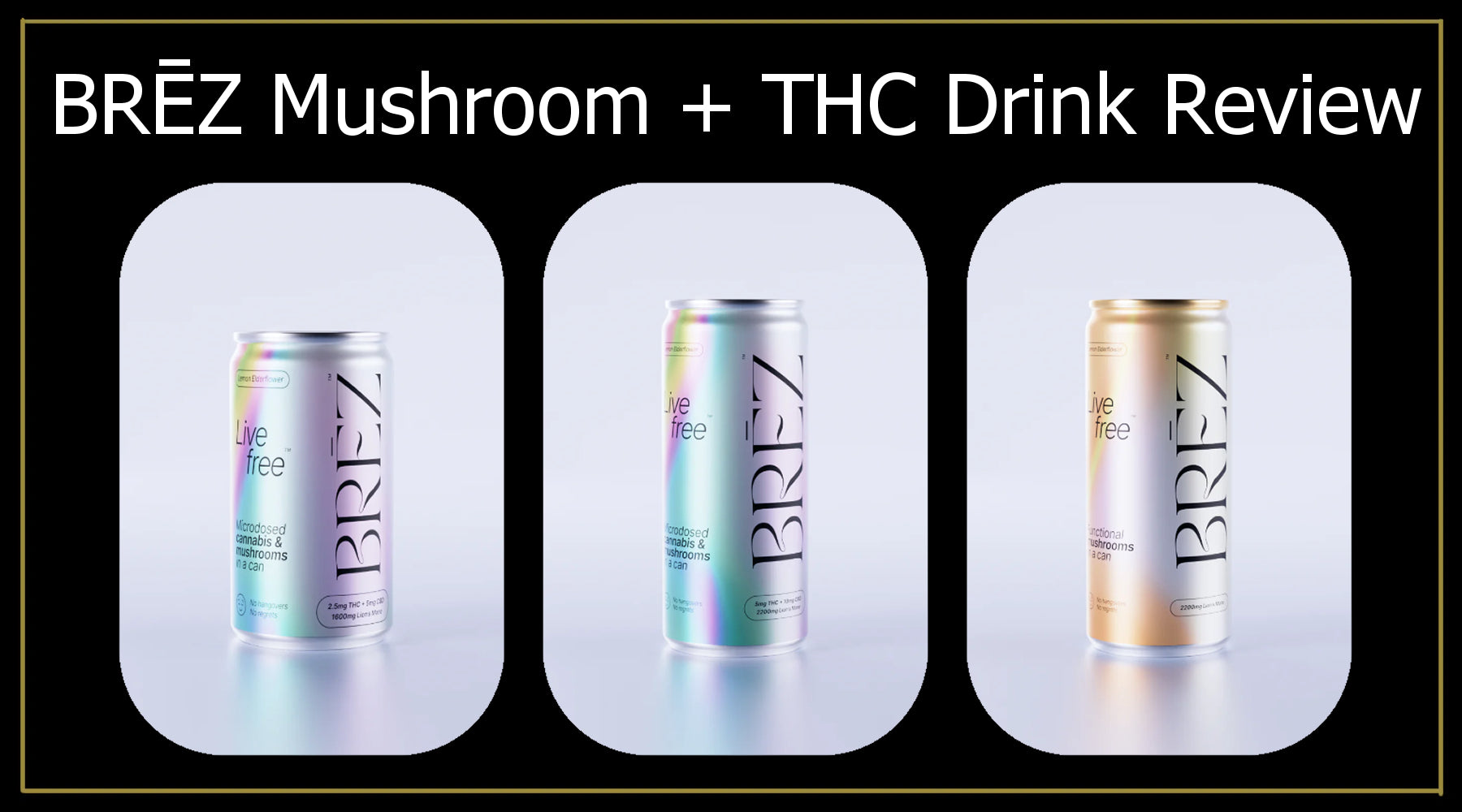 BRĒZ Drink Review | Lion's Mane + THC – Ethereal Gold Dispensary