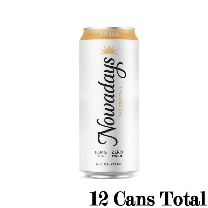 Nowadays THC Cocktail in Citrus Flavor 12 16oz Cans 10mg THC per Can