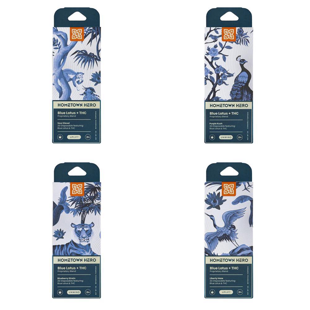 Hometown Hero Blue Lotus Vapes | 2 Gram Disposable Ethereal Gold Dispensary Hometown Hero Blue Lotus Vapes | 2 Gram Disposable Ethereal Gold Dispensary