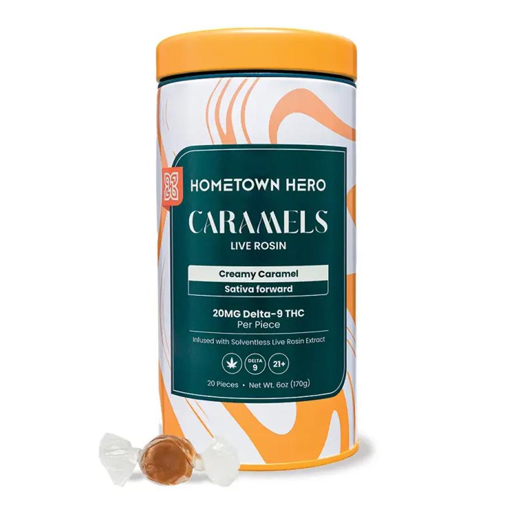 Hometown Hero Live Rosin Delta-9 Caramel - Ethereal Gold Dispensary