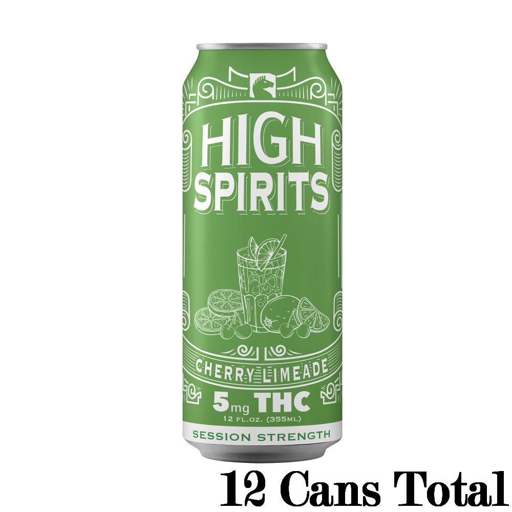 High Spirits Cherry Limeade Indica THC Seltzer (5mg Can) view 2