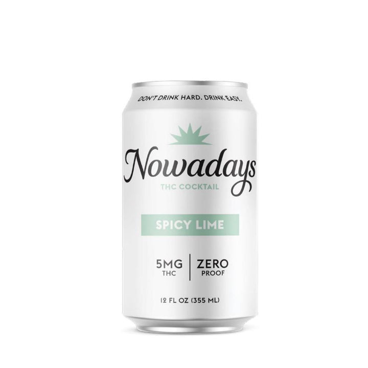 Nowadays Cannabis Cocktail in Spicy Lime Flavor 12oz Can 5mg THC per Can