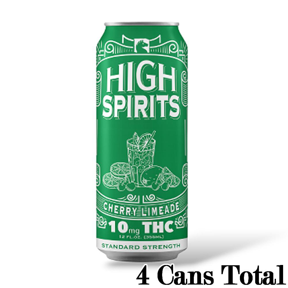 High Spirits Cherry Limeade Indica Cannabis Seltzer (10mg Can) view 4