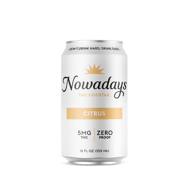 Nowadays Cannabis Cocktail in Citrus Flavor 12oz Can 5mg THC per Can