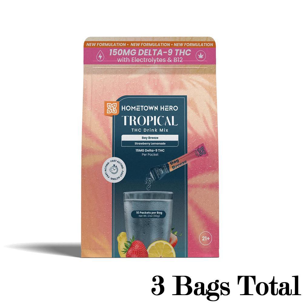 Hometown Hero Tropical THC Drink Mix | 15mg THC | 3 Flavors Ethereal Gold Dispensary Hometown Hero Tropical THC Drink Mix | 15mg THC | 3 Flavors Ethereal Gold Dispensary