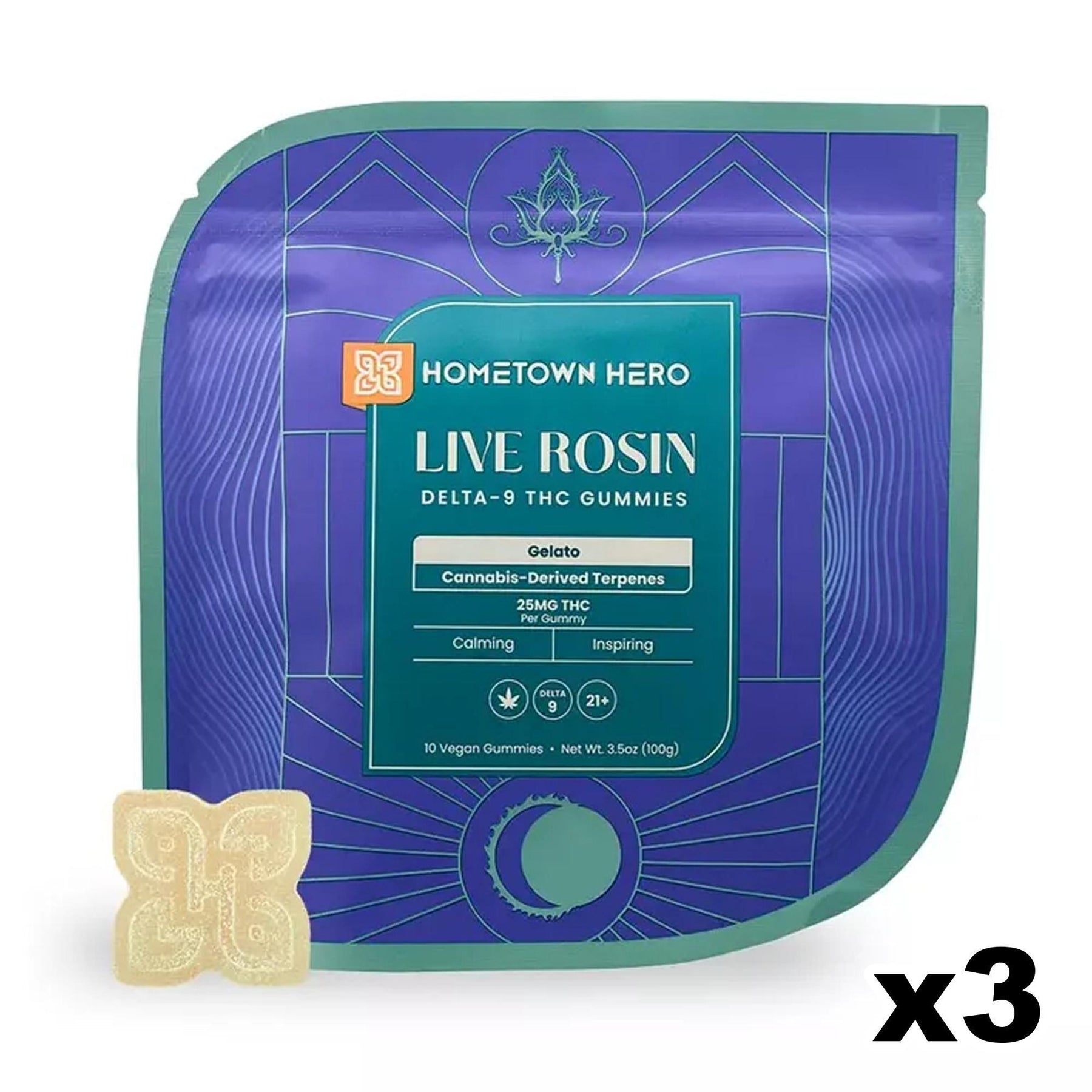 Hometown Hero Delta-9 Live Rosin Gummies view 4