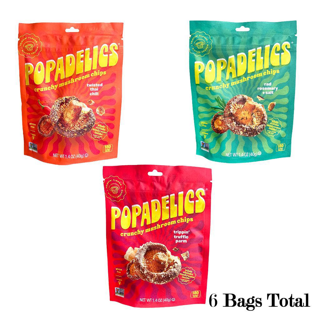 Popadelics Crunchy Mushroom Chips