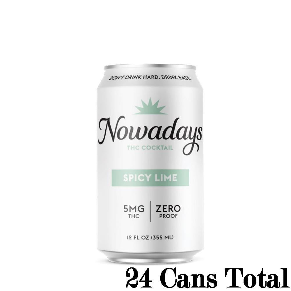 Nowadays Cannabis Cocktail Spicy Lime 24 12oz Cans 5mg THC per Can