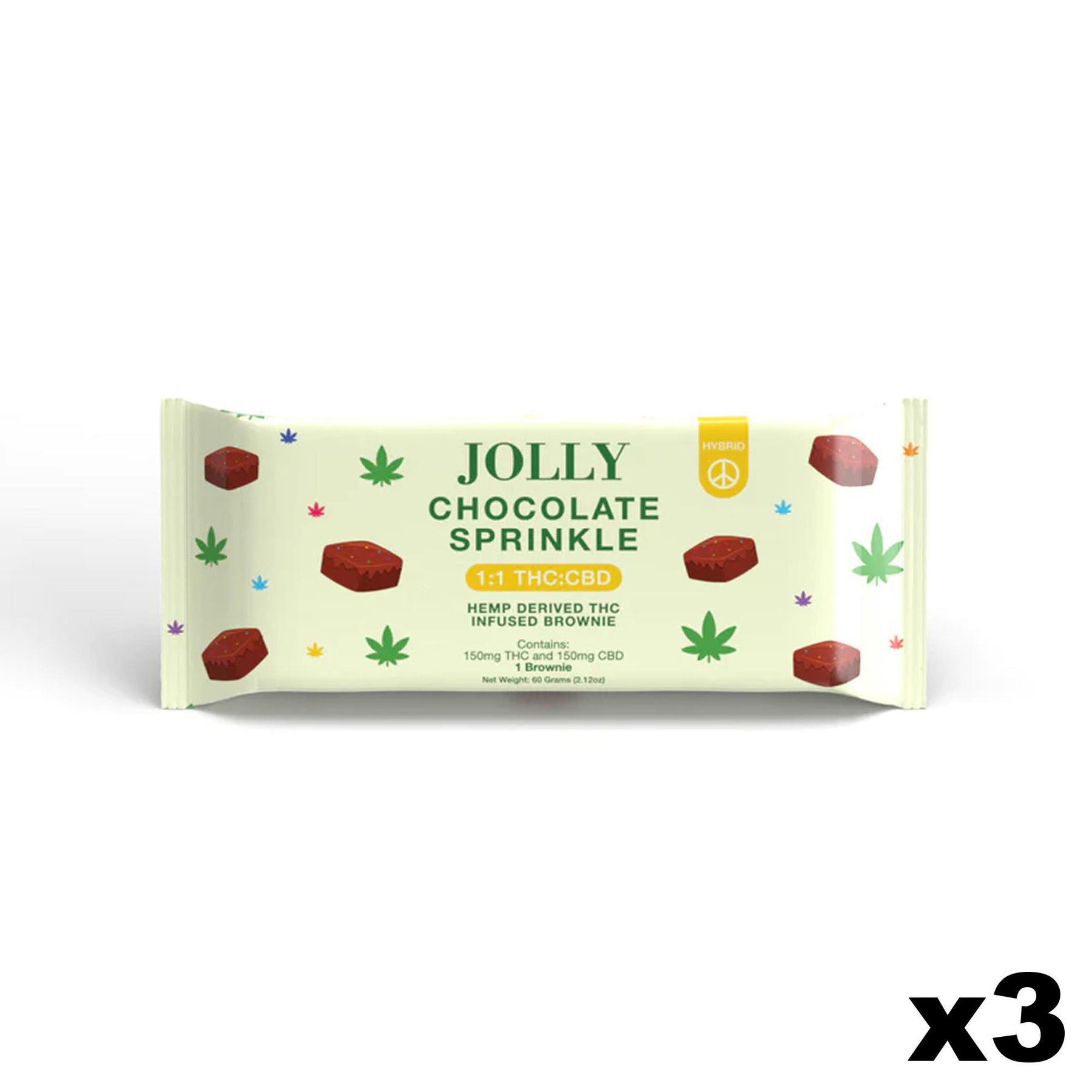 Jolly Chocolate Sprinkle THC Brownie view 4