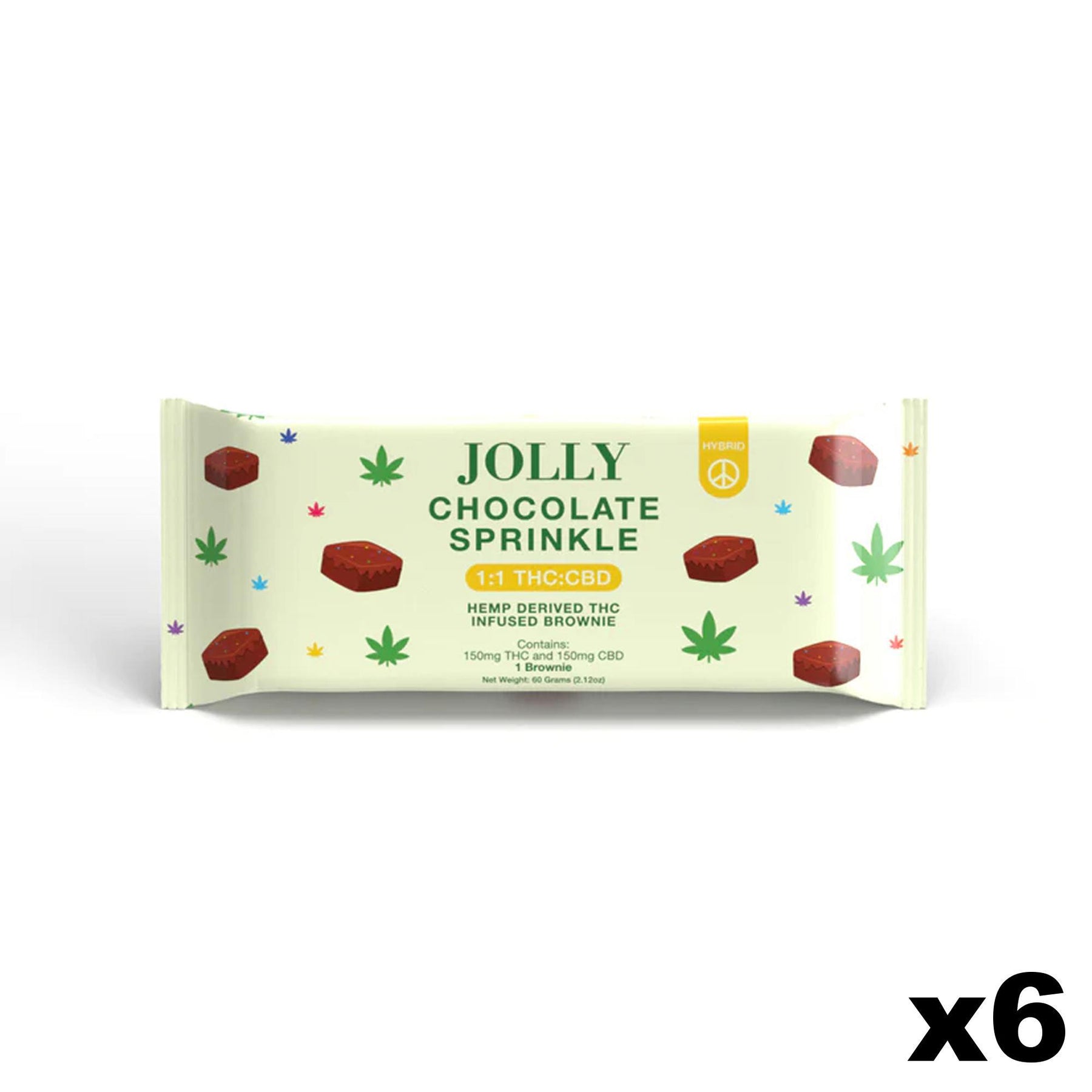 Jolly Chocolate Sprinkle THC Brownie view 3