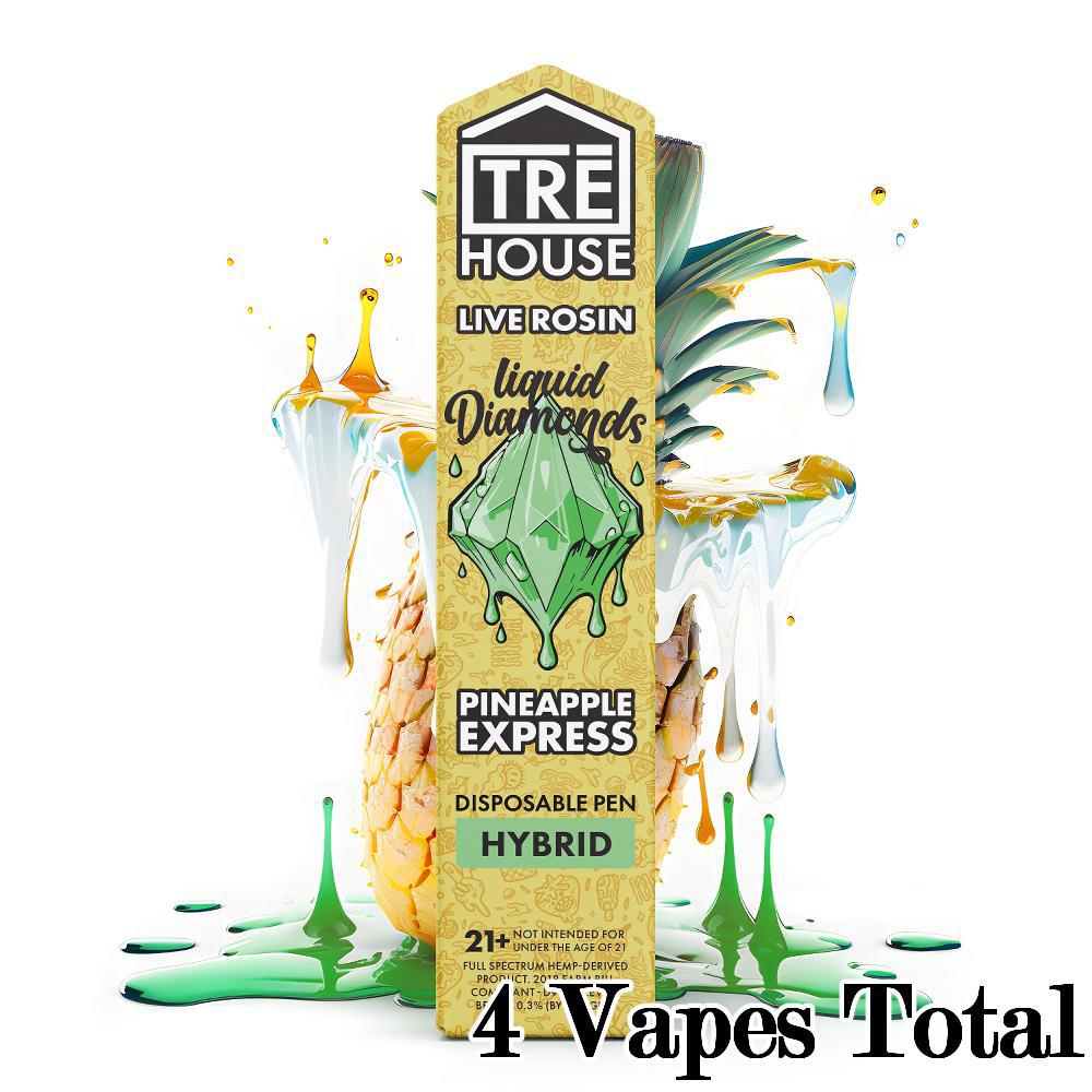 TRE House Liquid Diamonds Disposable Vape | 2 Gram | Live Rosin Ethereal Gold Dispensary TRE House Liquid Diamonds Disposable Vape | 2 Gram | Live Rosin Ethereal Gold Dispensary