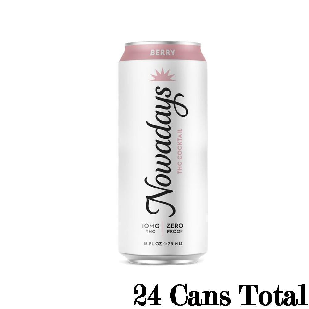 Nowadays THC Cocktail in Berry Flavor 24 16oz Cans 10mg THC per Can