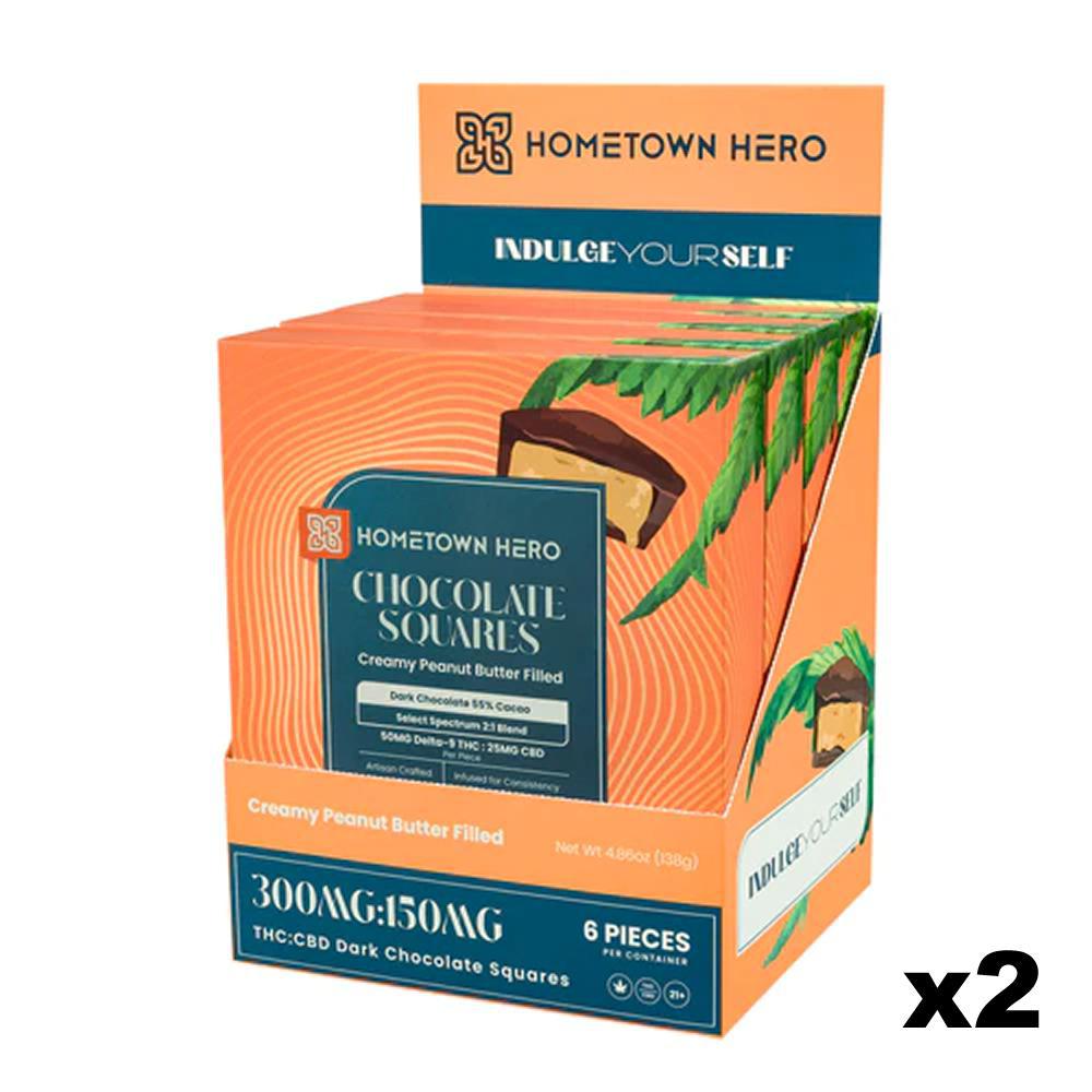 Hometown Hero Dark Chocolate Peanut Butter Squares view 2