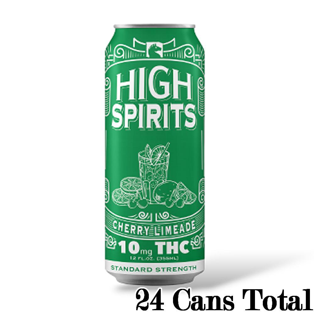 High Spirits Cherry Limeade Indica Cannabis Seltzer (10mg Can) view 2