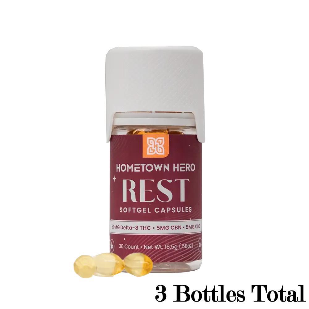 Hometown Hero Rest Delta-8 Capsules view 2