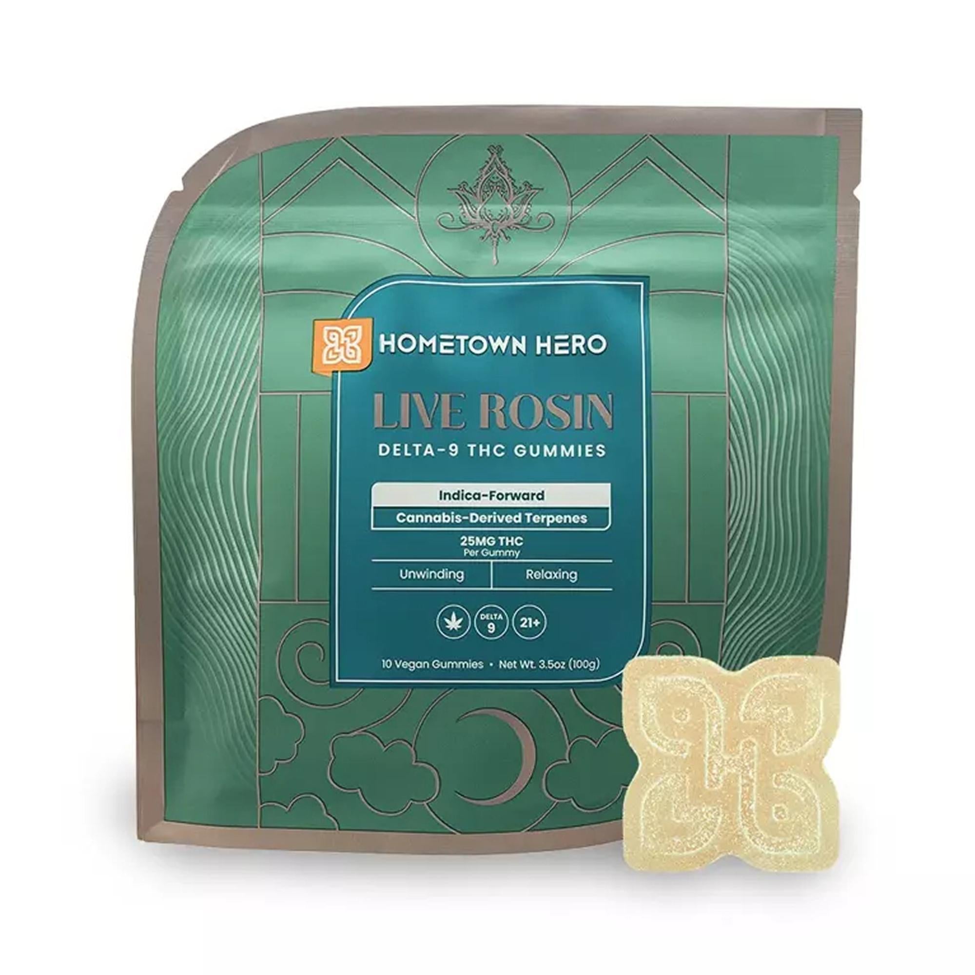 Hometown Hero Delta-9 Live Rosin Gummies | 3 Strains – Ethereal