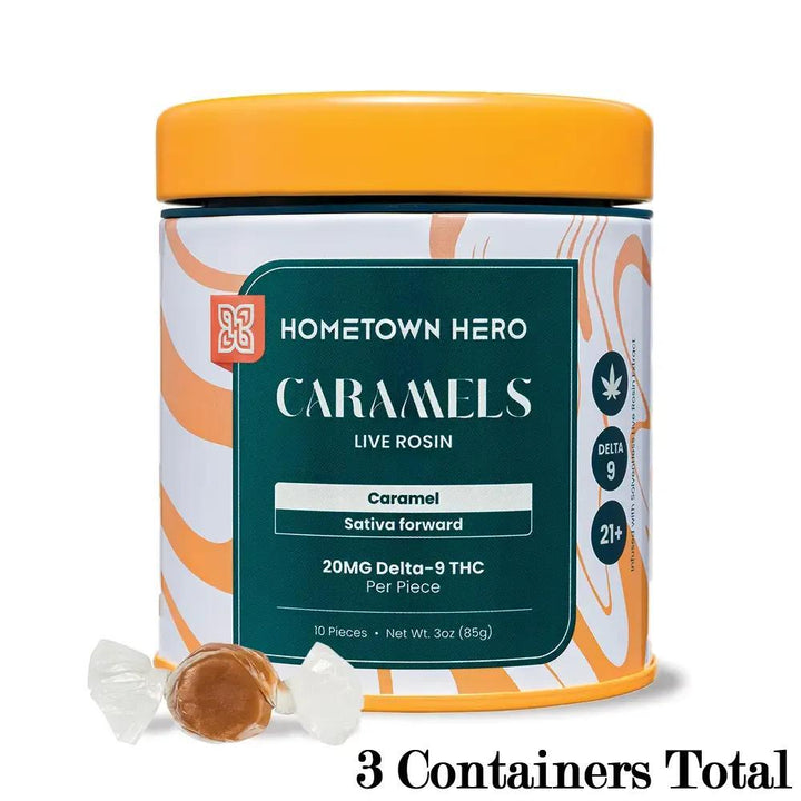 Hometown Hero Live Rosin Delta-9 Caramel - Ethereal Gold Dispensary