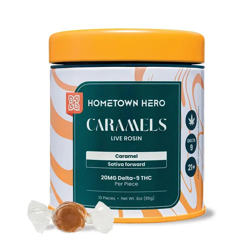 Hometown Hero Live Rosin Delta-9 Caramel - Ethereal Gold Dispensary