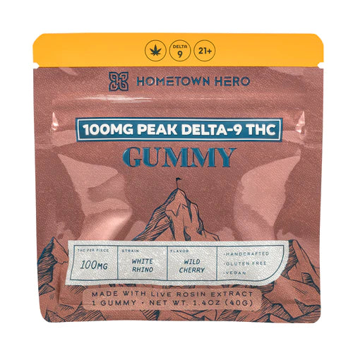 Hometown Hero Peak Delta-9 Live Rosin Gummy