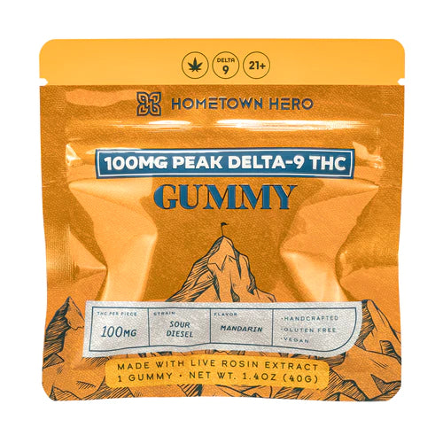 Hometown Hero Peak Delta-9 Live Rosin Gummy