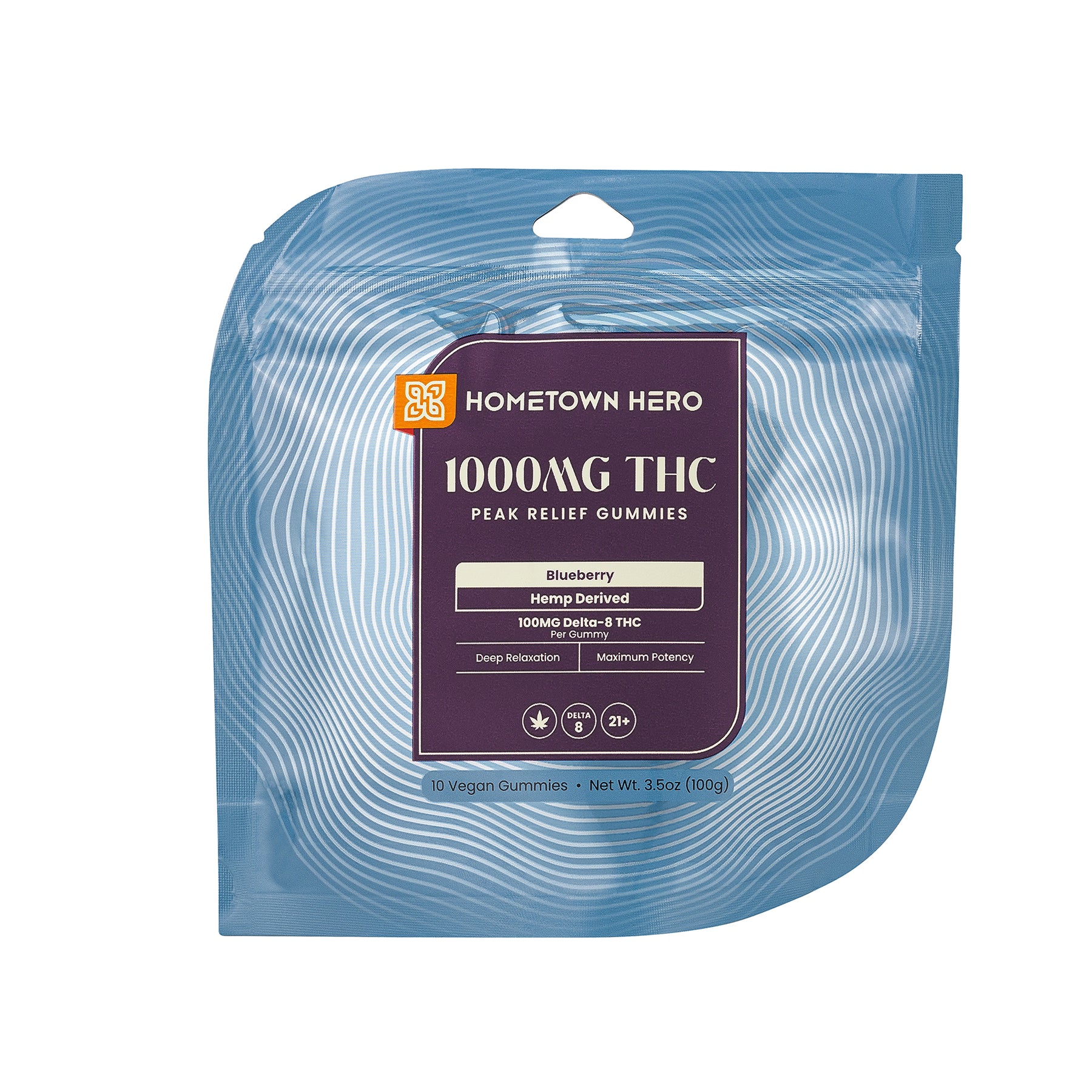 Hometown Hero Peak Relief Delta-8 Gummies view 2