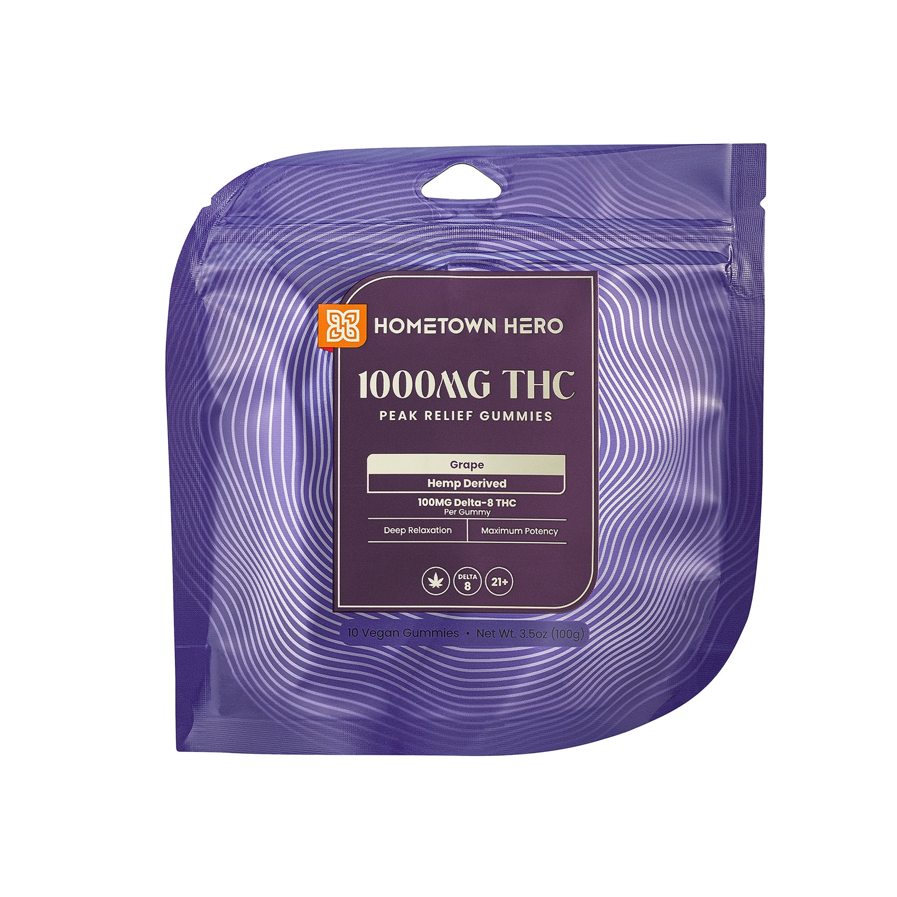 Hometown Hero Peak Relief Delta-8 Gummies view 4