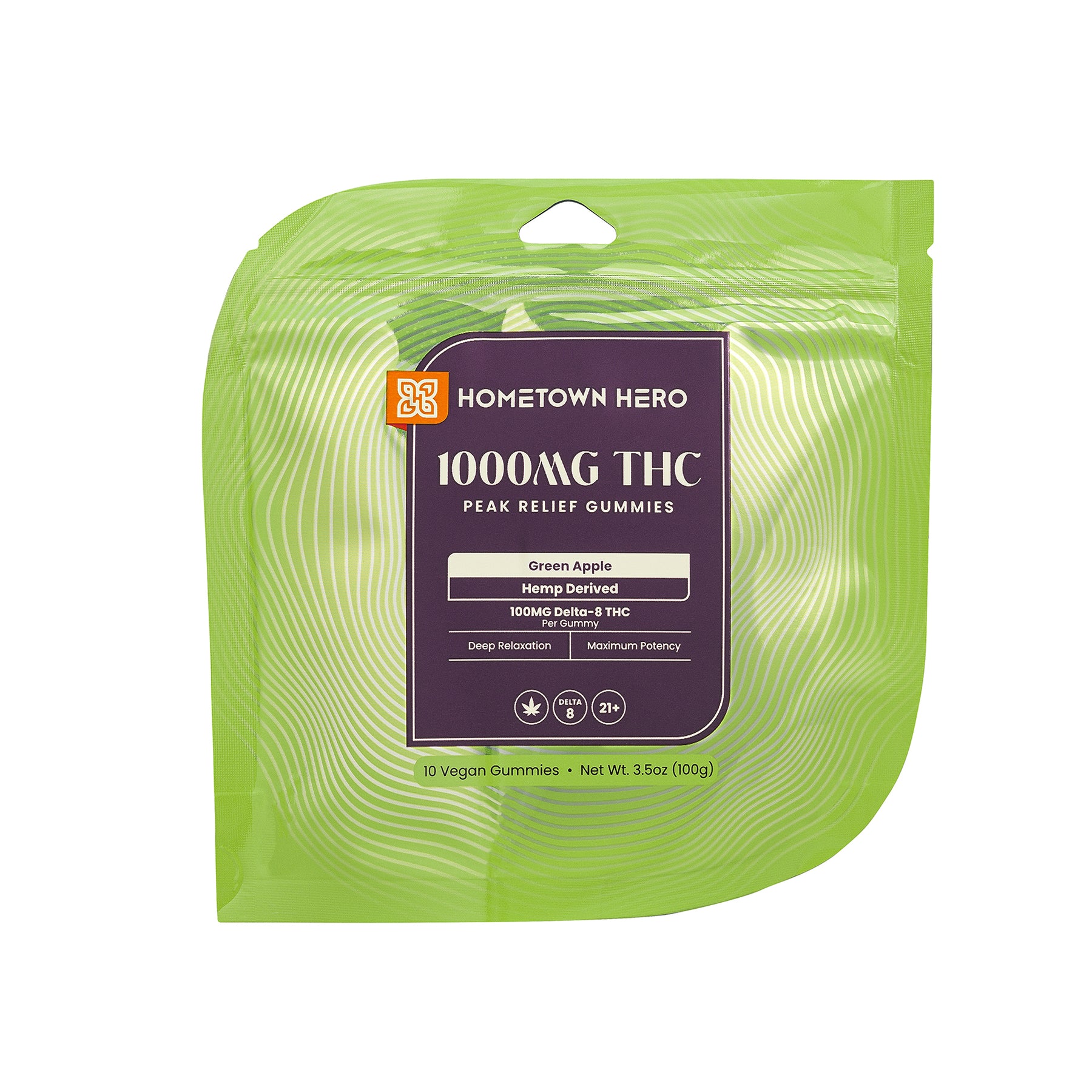 Hometown Hero Peak Relief Delta-8 Gummies
