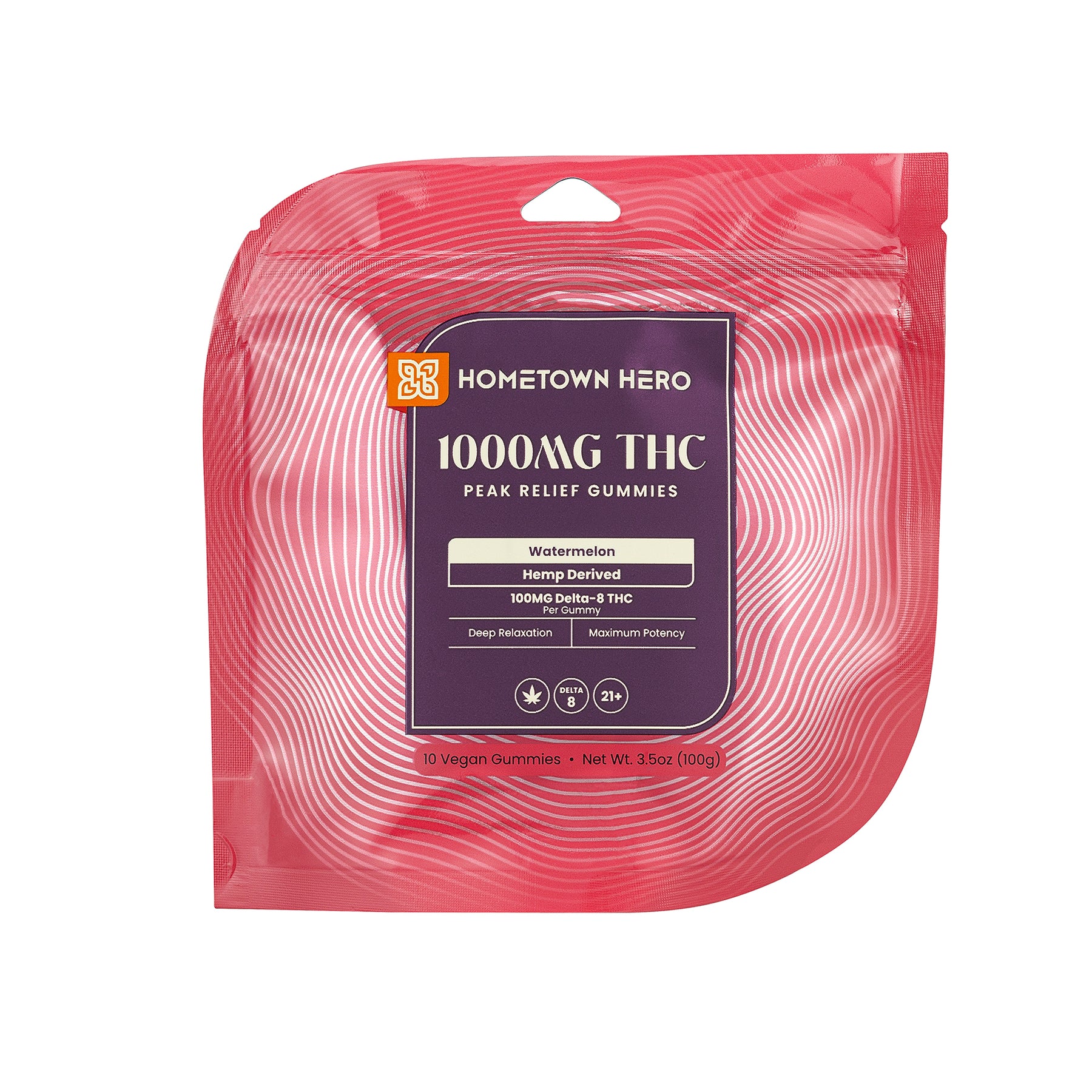 Hometown Hero Peak Relief Delta-8 Gummies view 3