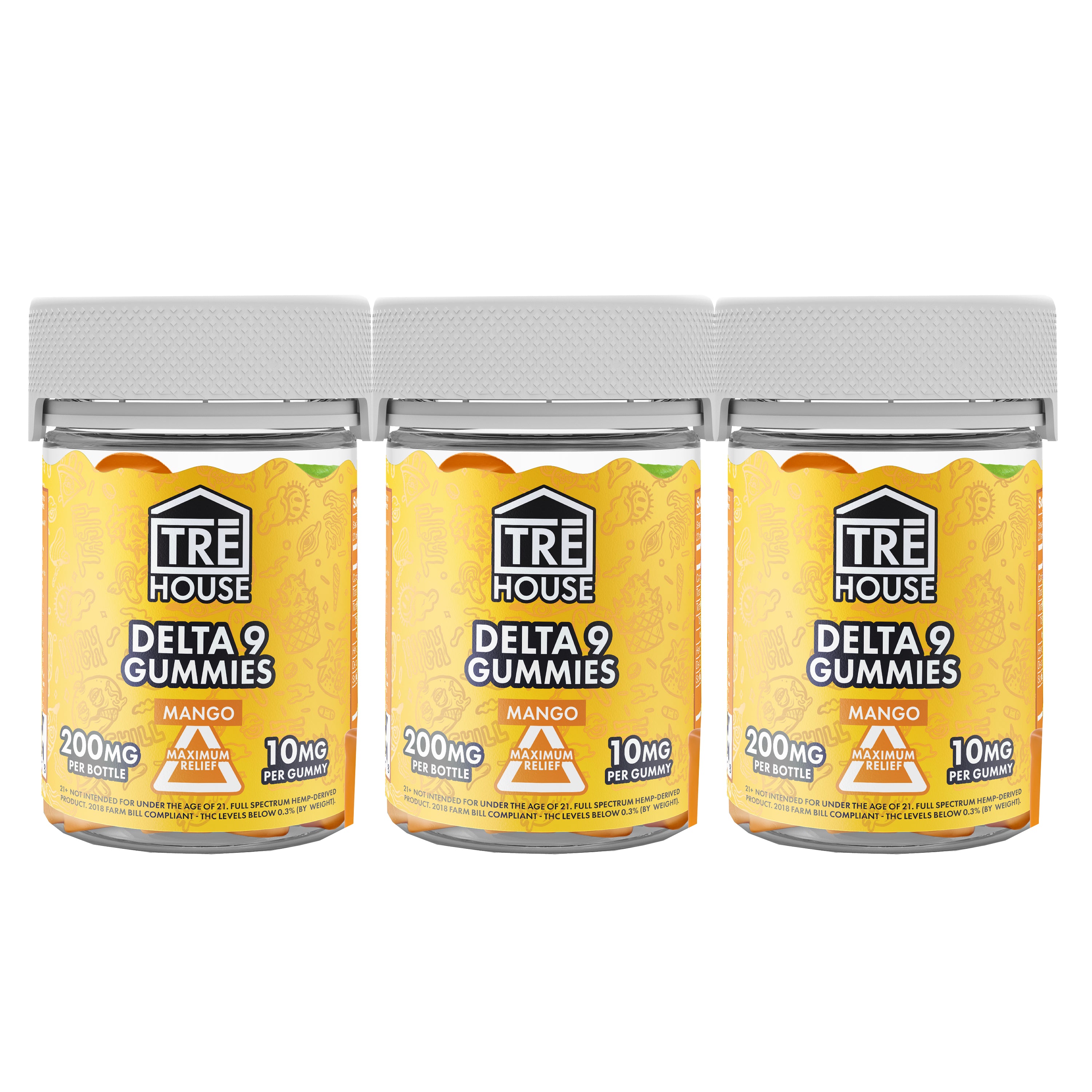 TRE House Delta-9 Gummies Maximum Relief | 3 Flavors – Ethereal