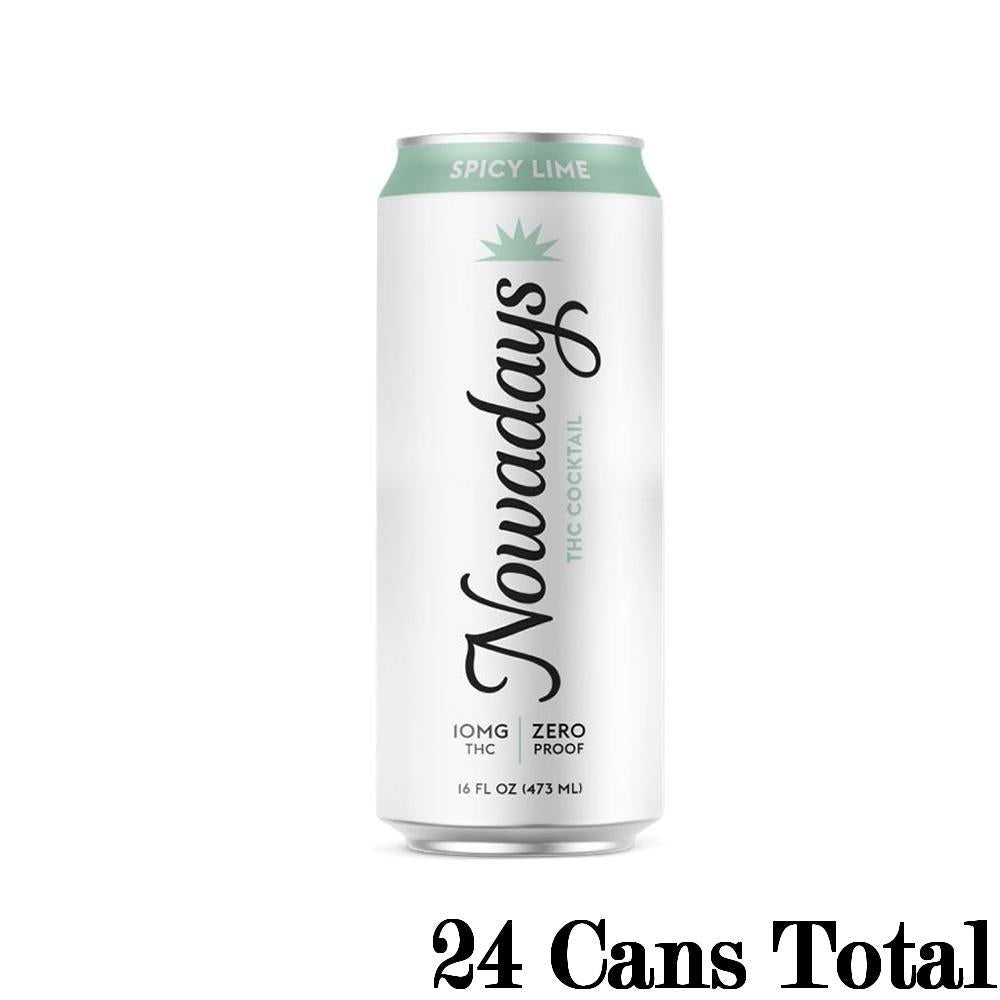 Nowadays THC Cocktail in Spicy Lime Flavor 24 16oz Cans 10mg THC per Can