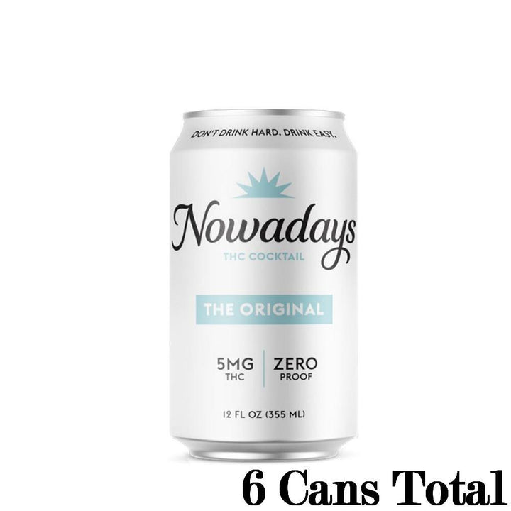 Nowadays Cannabis Cocktail The Original Flavor 6 12oz Cans 5mg THC per Can