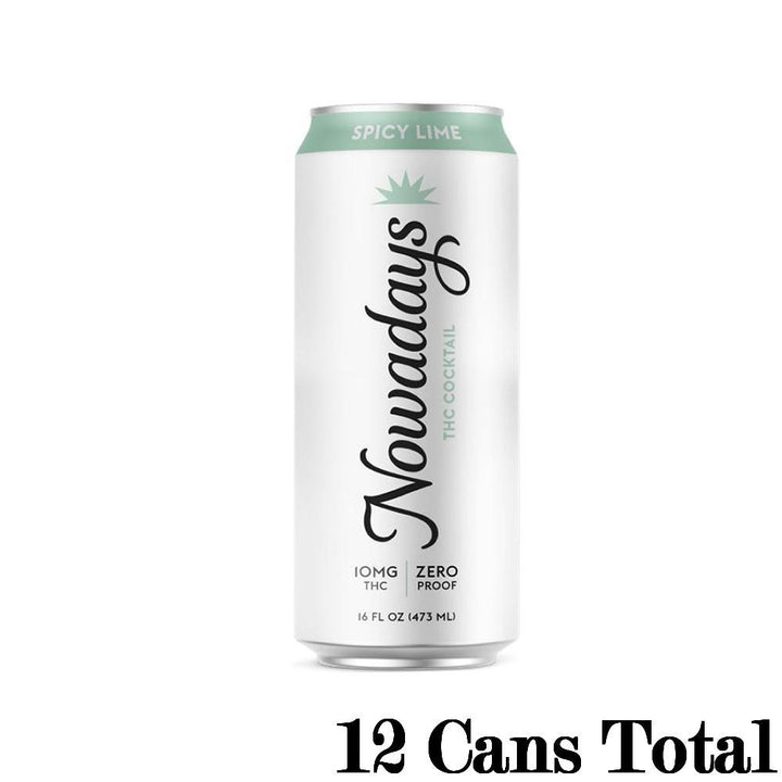 Nowadays THC Cocktail in Spicy Lime Flavor 12 16oz Cans 10mg THC per Can