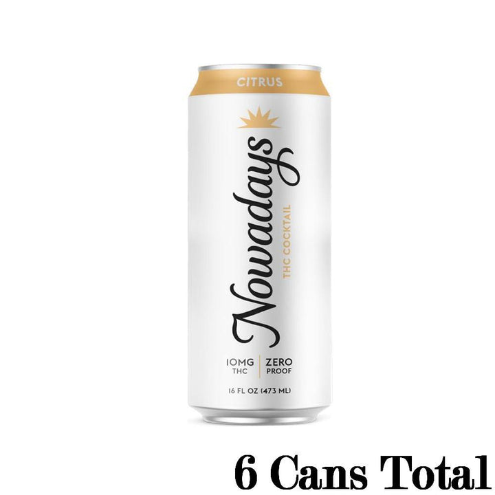 Nowadays THC Cocktail in Citrus Flavor 6 16oz Cans 10mg THC per Can