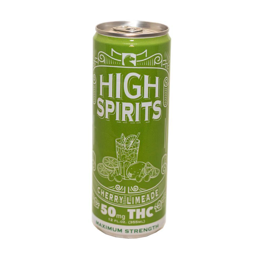 High Spirits Cherry Limeade Indica THC Seltzer (50mg Can)
