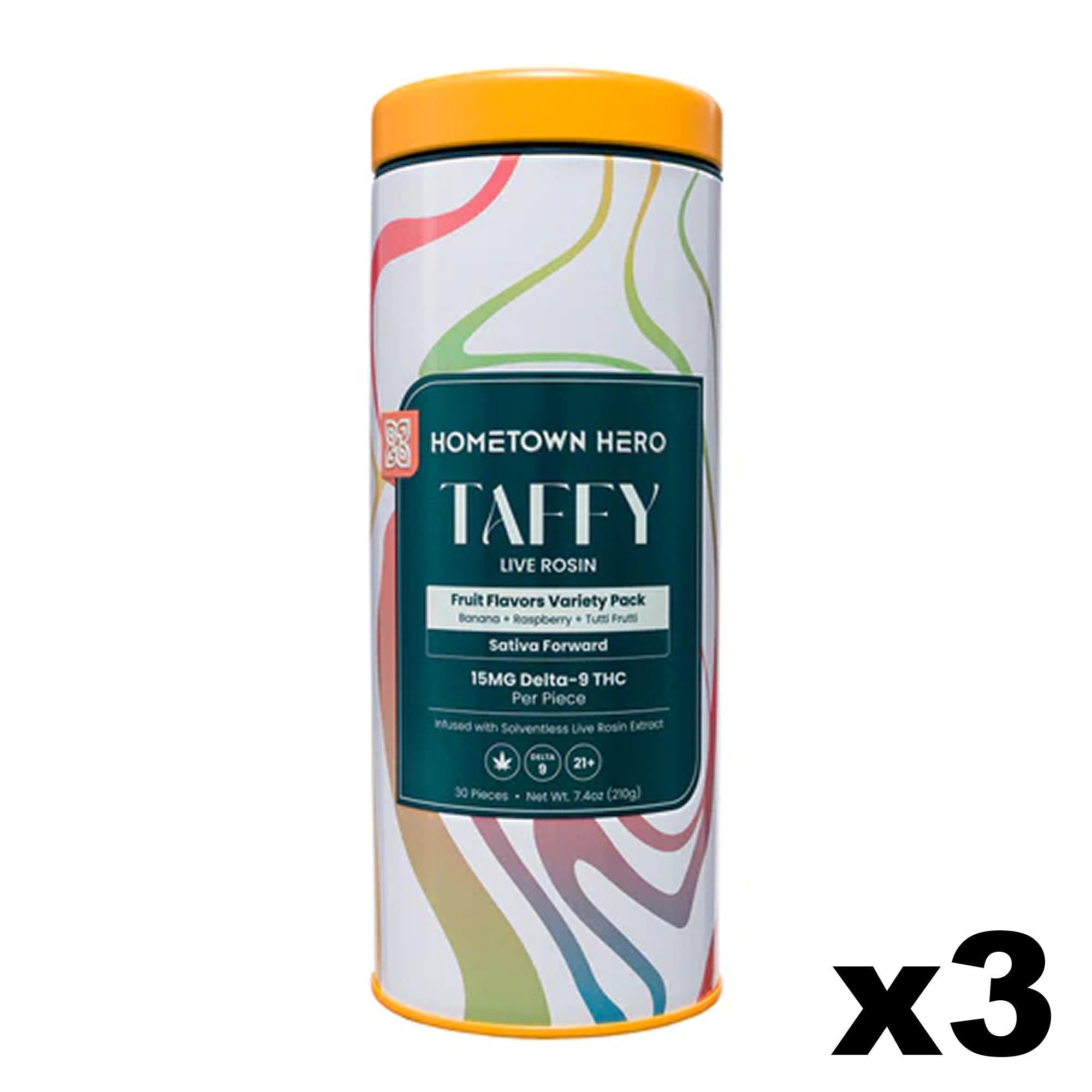 Hometown Hero Live Rosin Delta-9 Taffy | 15mg THC – Ethereal Gold