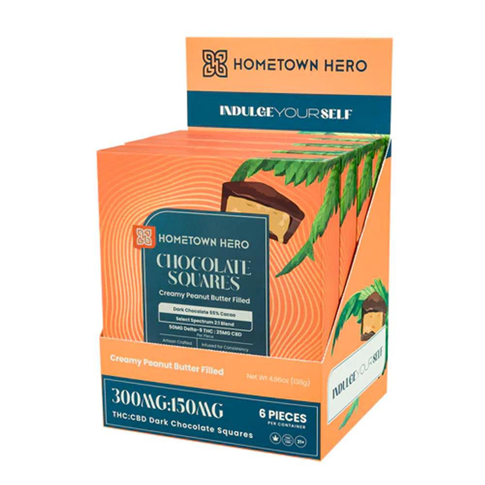 Hometown Hero Dark Chocolate Peanut Butter Squares view 3