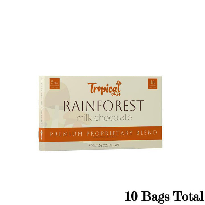 Tropical Bliss Rainforest Milk Chocolate Mushroom Bar