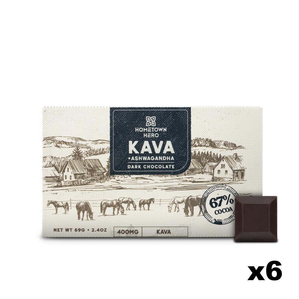 Hometown Hero Kava + Ashwagandha Dark Chocolate