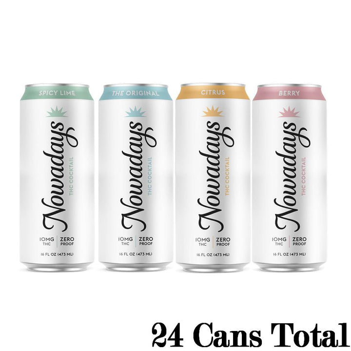 Nowadays THC Cocktail Variety Pack 24 16oz Cans 10mg THC per Can