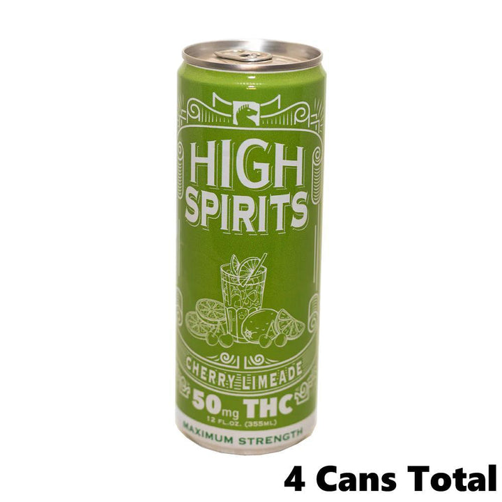 High Spirits Cherry Limeade Indica THC Seltzer (50mg Can)